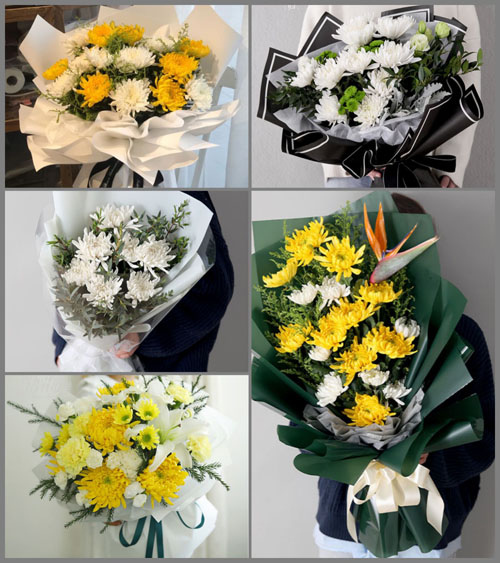 广东湛江市吴川市兰石镇庄艮村白事花束代送